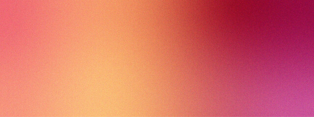Red to orange Grungy Gradient Texture. Orange crimson coral peach pink rose Dark pale calm noisy Background. Pastel red gradient foil shimmer background texture. Rough, grain, noise, bright spots.