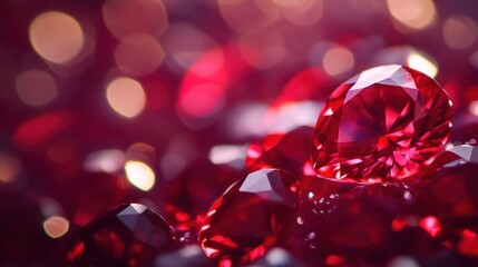 Sparkling Red Gemstones