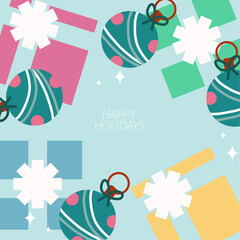 Obraz premium Elegant Holiday Greeting With Christmas Element