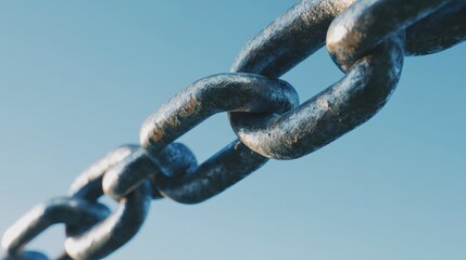 Closeup of a Metal Chain