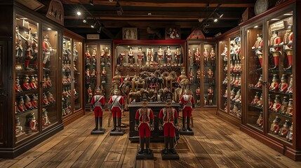 Obraz premium A Nostalgic Toy Shop Filled with Vintage Toys, Bright Colors, and Timeless Childhood Memories
