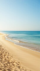 Obraz premium Tranquil Beach Vibes: Simple HD Summer Holiday Scene