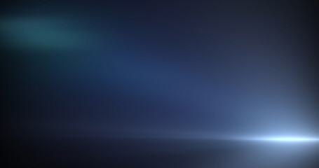Obraz premium Light flare moving grunge title intro award show background overlay asset. Shining lens flare light leak long arm visual abstract flash bg. Light burst on black for music video, awards ceremony.