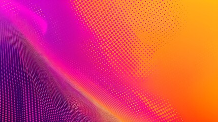 Fototapeta premium A vibrant abstract background featuring gradients and dotted patterns in pink and orange hues.