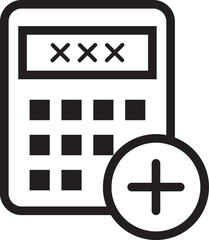 Obraz premium calculator icon for web design or other needs