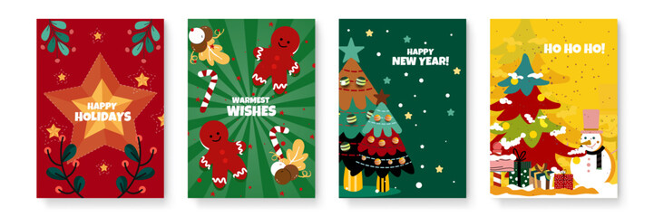 Festive Greeting Card Christmas Designs with Ornaments