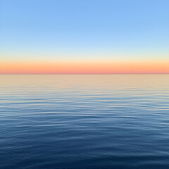 Fototapeta premium Majestic march sunset over a calm ocean