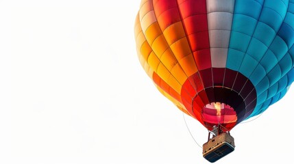 Obraz premium A traditional fishing boat with nets, isolated on white background
