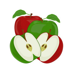 Apel Fruit Vector Image And Illustration