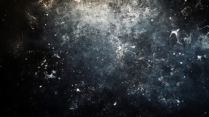 Obraz premium Dark black background with small white dots splatter