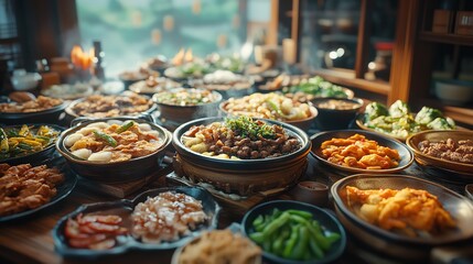 Obraz premium thai food on the table