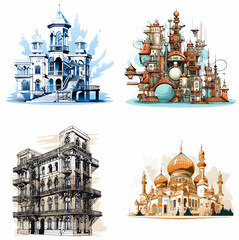 Obraz premium structure building architecture design construction framework organization form foundation s