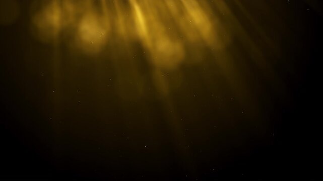 Golden frame border particles gold bokeh event awards trailer titles cinematic concert openers luxury presentation background loop