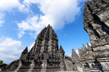 Prambanan 9th century Hindu temple.  Java. Indonesia.
