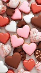 Fototapeta premium ハート チョコレート クッキー