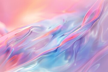 Fototapeta premium Abstract Pastel Holographic Background with Smooth and Dreamy Color Transitions