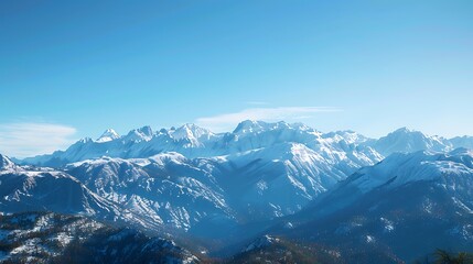 Obraz premium snow covered mountains in winter