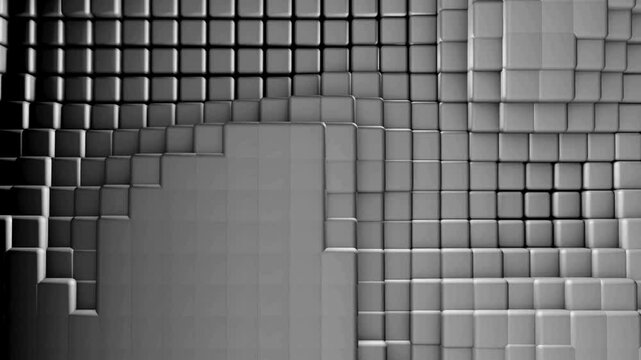 abstract 3d cube wave background