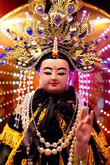 Obraz premium Xu Mieu Pagoda. Taoist deity. An Giang Province. Mekong Delta, Vietnam.