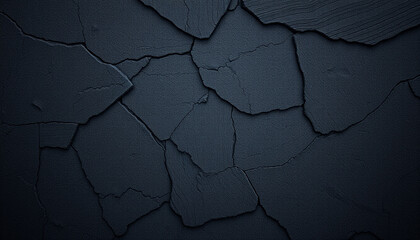Cracked, dry wall with abstract texture of earth and stone