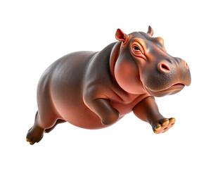 Cute Hippocampus on Transparent Background Image