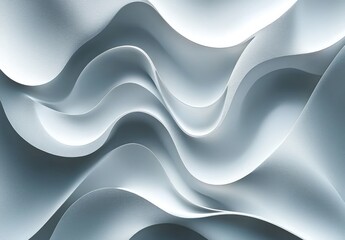 Obraz premium Abstract White Curved Surface with Subtle Texture