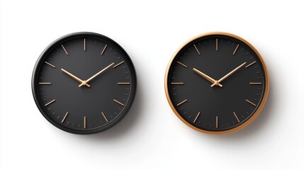 illustration for wall clock isolated on white background