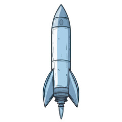 Obraz premium Rocket Launch Illustration
