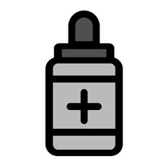 Obraz premium Bathroom ear drops - clean and modern bathroom icon