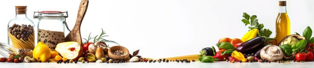 A Colorful Still Life of Fresh Ingredients for a Delicious Meal