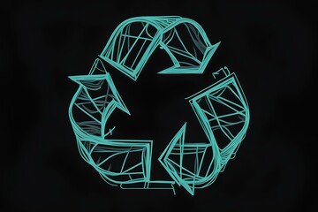 3d recycling icon with green colors and a modern, refreshed look