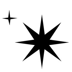 Twinkle christmas icon. Magic Shine. Sparkling line, doodle twinkling stars