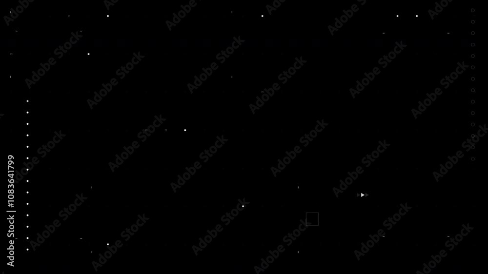Poster universal technology line and frame video overlay futuristic hud head up display interface template 