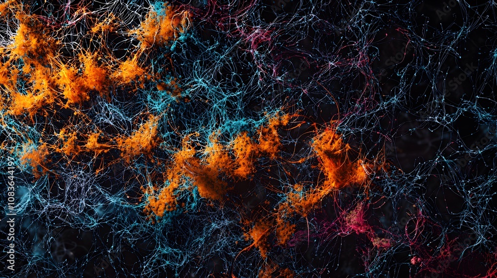 Leinwandbilder exploring cosmic connections universe abstract art digital realm close-up visualizing energy flows
