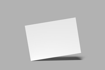 Fototapeta premium a5 flyer landscape blank mockup