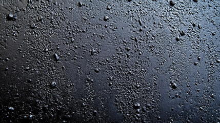 Obraz premium Textured black plaster wall with fine grains and soft gradient lighting for various background uses