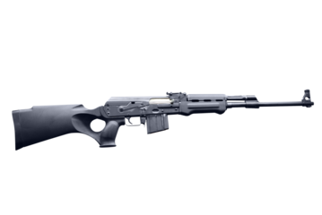 ak47 semi automatic hunting rifle transparent