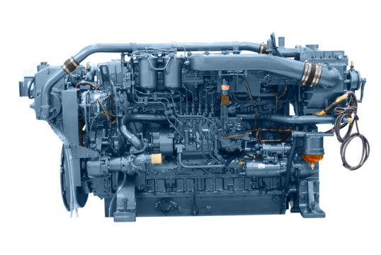 diesel engine for ship transparent
