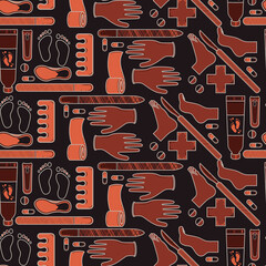 Sole Searching Endless Feet Repeat Pattern Design