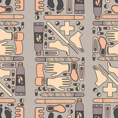 Sole Searching Endless Feet Repeat Pattern Design