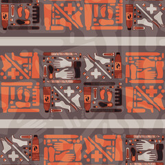 Sole Searching Endless Feet Repeat Pattern Design
