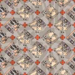 Sole Searching Endless Feet Repeat Pattern Design