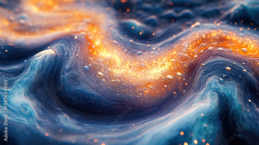 Poster galaxy visuals for mindfulness practice, guiding users into deep relaxation with cosmic imagery