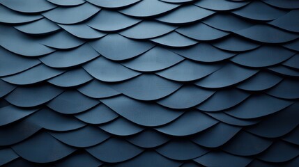 Fototapeta premium Abstract Blue Geometric Scale Pattern Background Texture