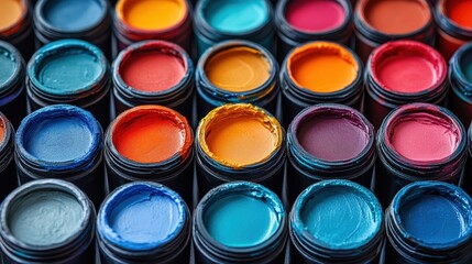 Fototapeta premium Residential painting projects using trending color palettes, perfect for home makeovers