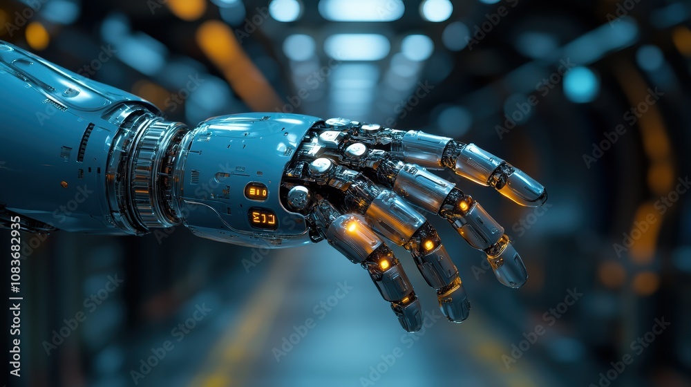 Fototapete small businesses adapting to ai, automating processes, and optimizing operations for efficiency