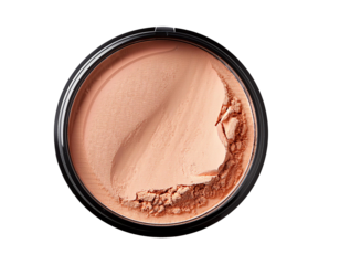 Makeup powder isolated on white background, cut out 