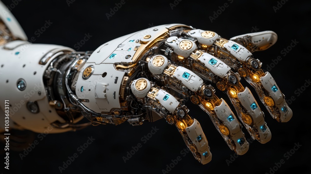 Fototapete small businesses adapting to ai, automating processes, and optimizing operations for efficiency