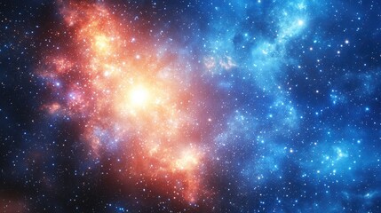 Fototapeta premium Fireworks Display Against a Starry Night Sky: A Festive Scene with Space for Text, Perfect for New Year's Eve, Holiday Invitations, or Celebratory Event Announcements