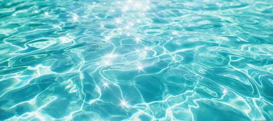 Fototapeta premium sparkling blue clear sea water waves background 5